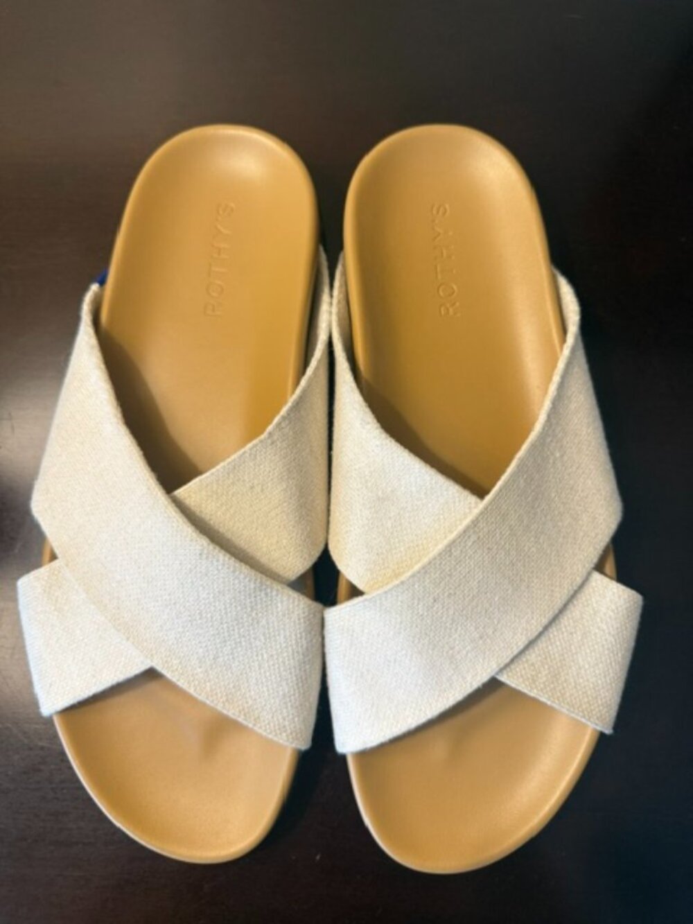 ROTHY’S The Weekend Oat Slides Hemp Slip-on Shoes Sandals